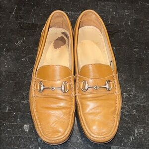 Elegant Tan Leather Slip-On Loafers